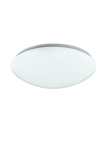 Plafonnier LED effet étoile LUKIDA 18W 2000lm, 3000-6000K, fonction mémoire et veilleuse, IP20, Blanc