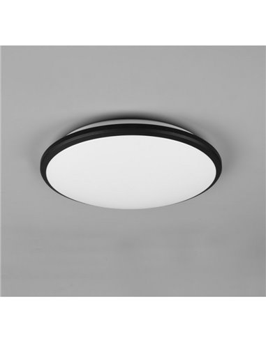 Plafón redondo de techo LED LIMBUS marco negro 35cm 20,5W 2300lm, 3000K IP20