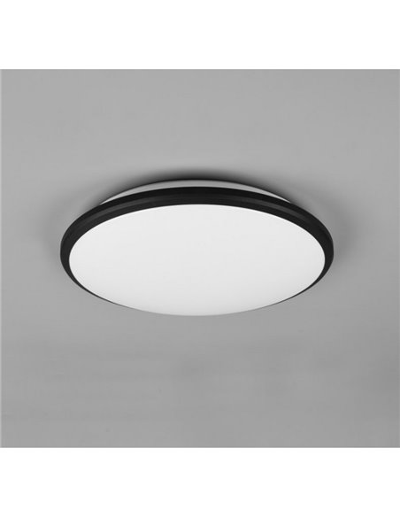 Plafón redondo de techo LED LIMBUS marco negro 35cm 20,5W 2300lm, 3000K IP20