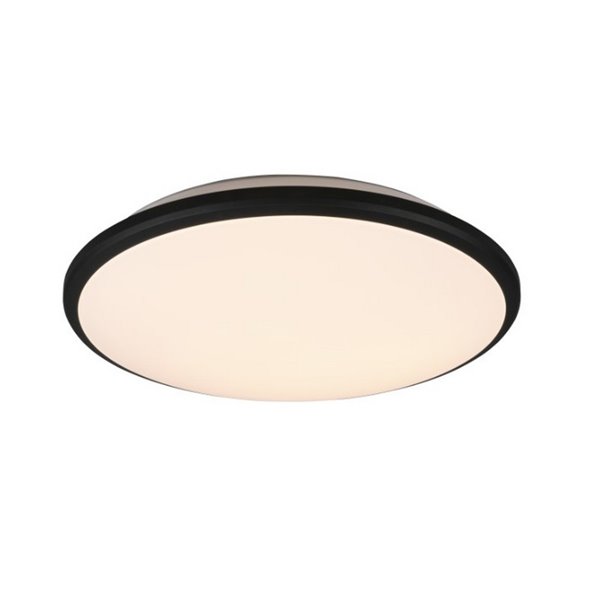 Plafón redondo de techo LED LIMBUS marco negro 35cm 20,5W 2300lm, 3000K IP20