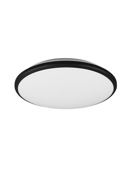 Plafón redondo de techo LED LIMBUS marco negro 35cm 20,5W 2300lm, 3000K IP20