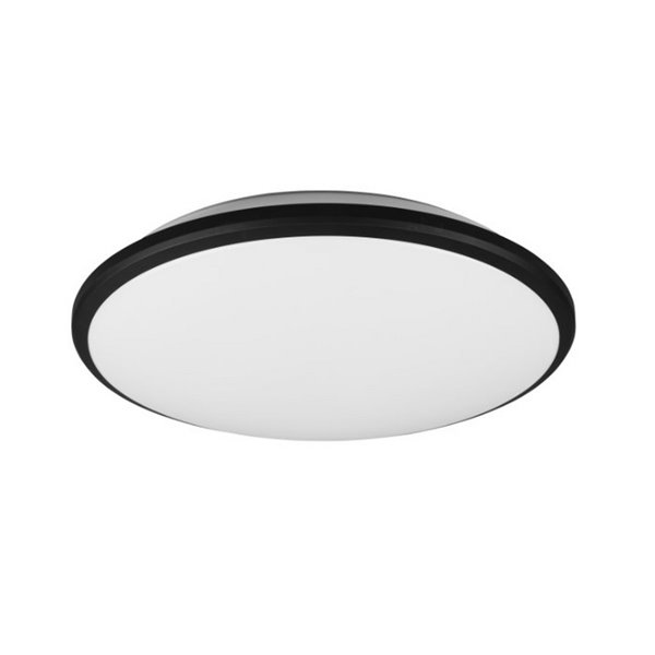 Plafón redondo de techo LED LIMBUS marco negro 35cm 20,5W 2300lm, 3000K IP20