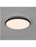 Plafonnier LED rond LIMBUS cadre noir 35cm 20,5W 2300lm, 3000K IP20