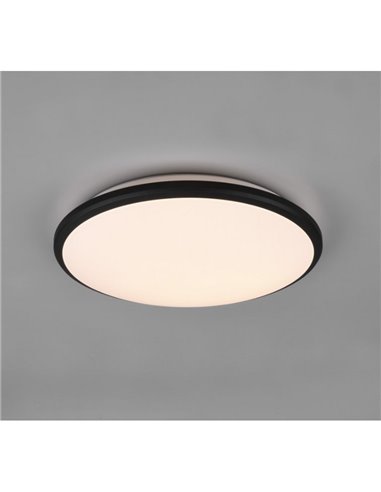 Plafonnier LED rond LIMBUS cadre noir 35cm 20,5W 2300lm, 3000K IP20