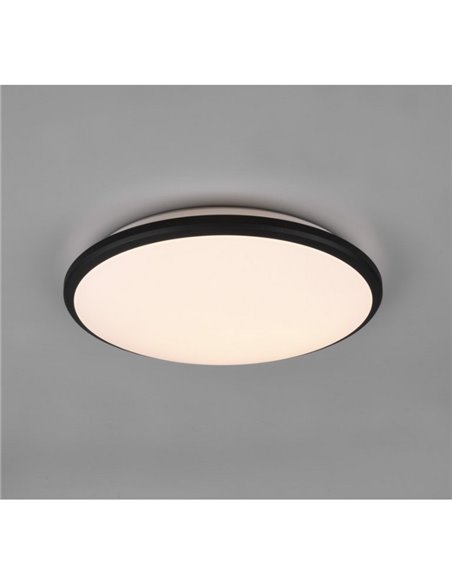 Plafonnier LED rond LIMBUS cadre noir 35cm 20,5W 2300lm, 3000K IP20