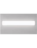 Plafón de techo rectangular 120cm LED BLANCA 46W 1x 5600lm, 4000K IP20 para techo y pared