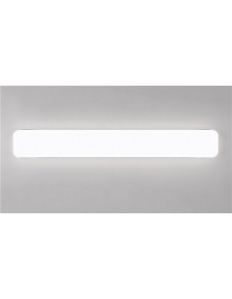 Luminária de teto retangular 120cm LED BRANCO 46W 1x 5600lm, 4000K IP20 para teto e parede
