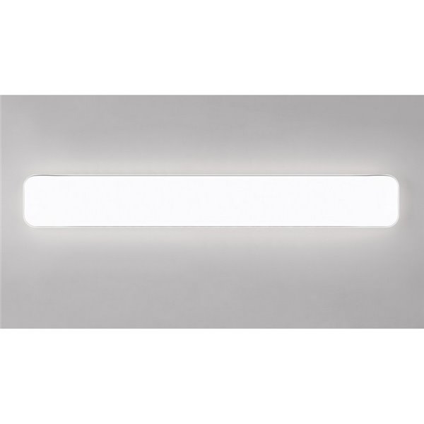 Plafón de techo rectangular 120cm LED BLANCA 46W 1x 5600lm, 4000K IP20 para techo y pared