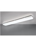 Plafón de techo rectangular 120cm LED BLANCA 46W 1x 5600lm, 4000K IP20 para techo y pared