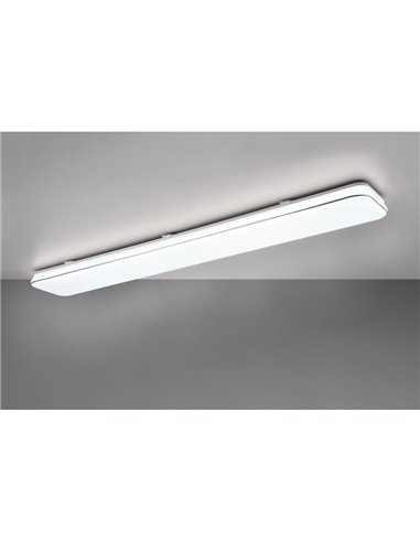 Plafonnier rectangulaire 120cm LED BLANC 46W 1x 5600lm, 4000K IP20 pour plafond et mur