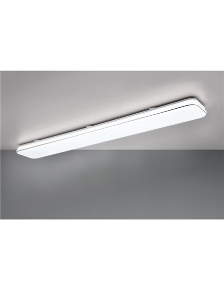 Luminária de teto retangular 120cm LED BRANCO 46W 1x 5600lm, 4000K IP20 para teto e parede