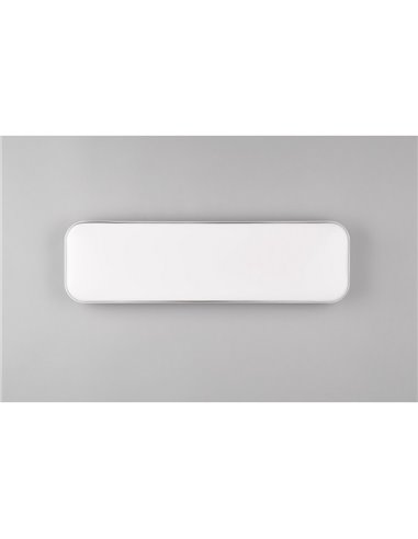 Luminária de teto retangular LED 60cm BRANCA 28W 3400lm, 4000K IP20