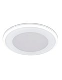 Downlight de embutir 14,8cm e 13cm de corte AURA LED 10W 1x 1040lm, 3000K IP20 Moldura preta