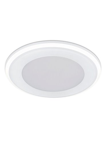 Spot encastré 14,8 cm et 13 cm coupé AURA LED 10W 1x 1040lm, 3000K IP20 Cadre noir