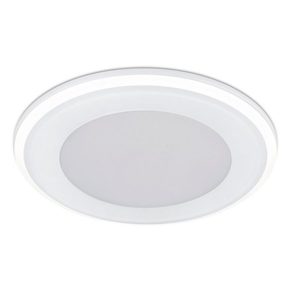 Spot encastré 14,8 cm et 13 cm coupé AURA LED 10W 1x 1040lm, 3000K IP20 Cadre noir