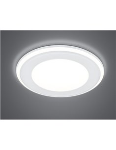 Downlight de embutir 14,8cm e 13cm de corte AURA LED 10W 1x 1040lm, 3000K IP20 Moldura preta 2