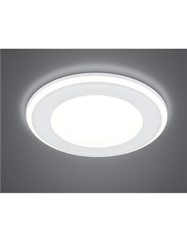 Downlight empotrable 14,8cm y 13cm de corte AURA LED 10W 1x 1040lm, 3000K IP20 marco Negro