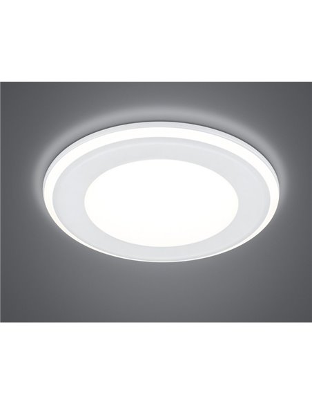 Spot encastré 14,8 cm et 13 cm coupé AURA LED 10W 1x 1040lm, 3000K IP20 Cadre noir