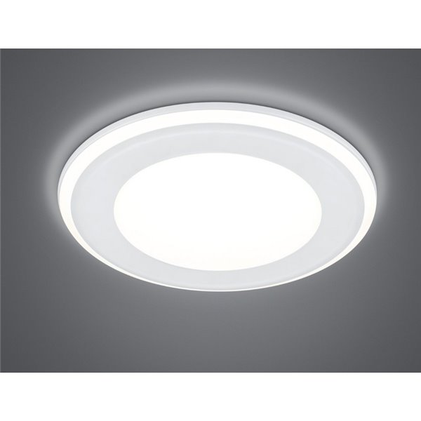 Downlight de embutir 14,8cm e 13cm de corte AURA LED 10W 1x 1040lm, 3000K IP20 Moldura preta