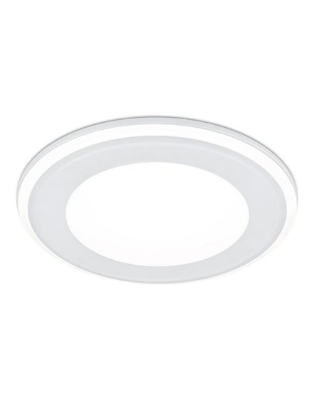 Downlight de embutir 14,8cm e 13cm de corte AURA LED 10W 1x 1040lm, 3000K IP20 Moldura preta