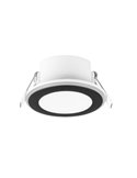 Spot encastré 8,2 cm et 6,8 cm coupé AURA LED 5W 450lm, 3000K IP20 Cadre noir