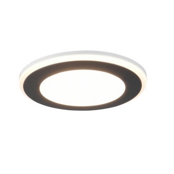 Downlight de embutir 8,2cm e corte de 6,8cm AURA LED 5W 450lm, 3000K IP20 Moldura preta