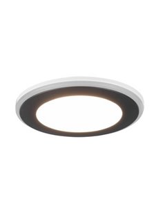 Downlight empotrable 8,2cm y 6,8 de corte AURA LED 5W 450lm, 3000K IP20 marco Negro