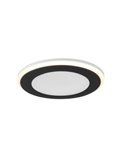 Downlight de embutir 8,2cm e corte de 6,8cm AURA LED 5W 450lm, 3000K IP20 Moldura preta