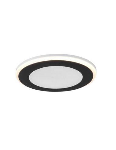 Downlight de embutir 8,2cm e corte de 6,8cm AURA LED 5W 450lm, 3000K IP20 Moldura preta