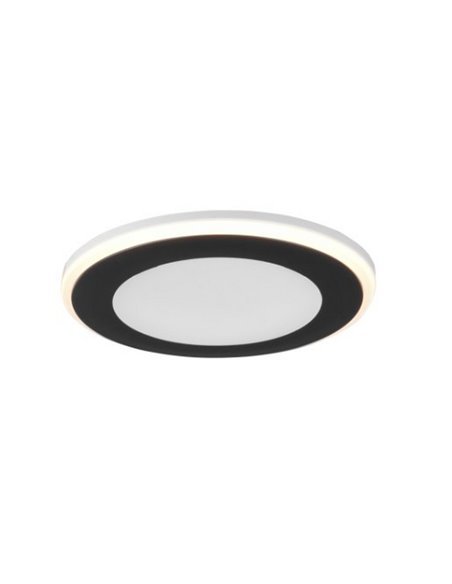 Downlight de embutir 8,2cm e corte de 6,8cm AURA LED 5W 450lm, 3000K IP20 Moldura preta