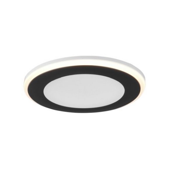 Spot encastré 8,2 cm et 6,8 cm coupé AURA LED 5W 450lm, 3000K IP20 Cadre noir