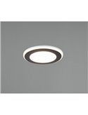 Downlight empotrable 8,2cm y 6,8 de corte AURA LED 5W 450lm, 3000K IP20 marco Negro