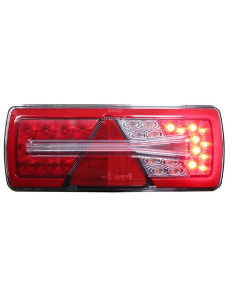 Piloto Trasero LED Glo Trac Derecho 24V para Remolques - 6 Funciones | IP69K ECE | AMP 7 Pines