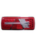 Piloto Trasero LED Glo Trac Derecho 24V para Remolques - 6 Funciones | IP69K ECE | AMP 7 Pines