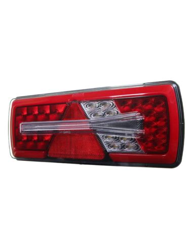 Piloto Trasero LED Glo Trac Derecho 24V para Remolques - 6 Funciones | IP69K ECE | AMP 7 Pines