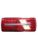 Piloto Trasero LED Glo Trac Derecho 24V para Remolques - 6 Funciones | IP69K ECE | AMP 7 Pines