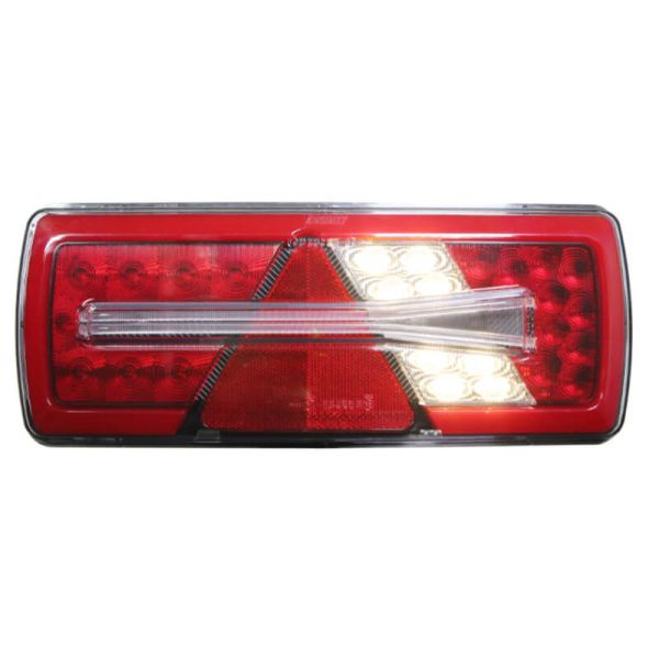 Piloto Trasero LED Glo Trac Derecho 24V para Remolques - 6 Funciones | IP69K ECE | AMP 7 Pines