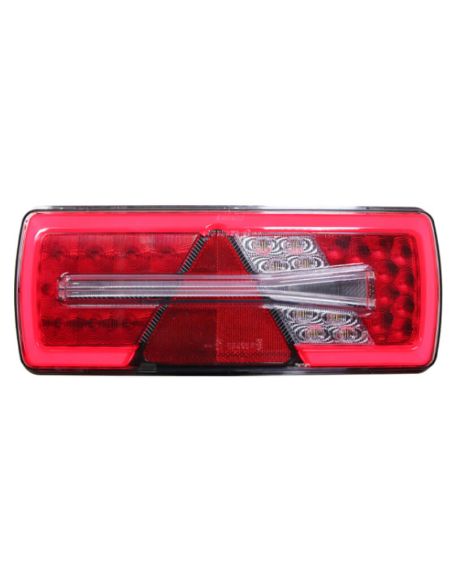 Piloto Trasero LED Glo Trac Derecho 24V para Remolques - 6 Funciones | IP69K ECE | AMP 7 Pines