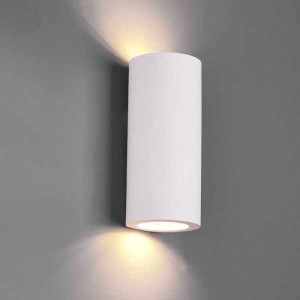 Candeeiro de parede tubular Branco Zazou