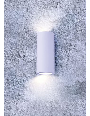 Candeeiro de parede tubular Branco Zazou