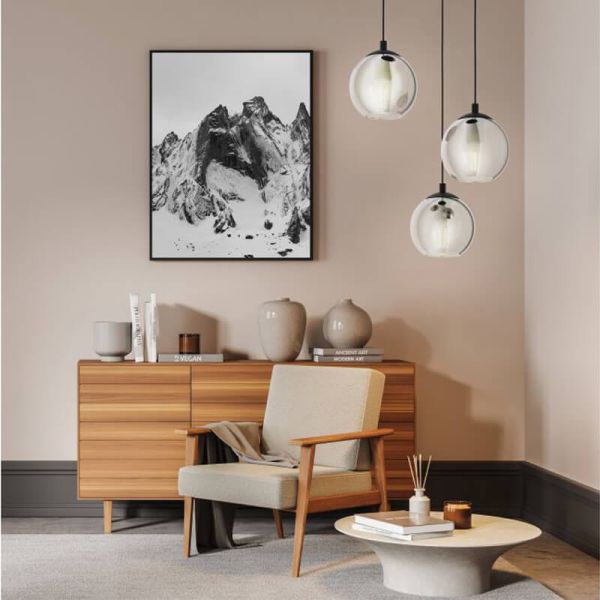 Lámpara colgante circular 3 bolas de luces 3xE27 Ariscani foto de ambiente marca Eglo Iluminación | LeonLeds Iluminación