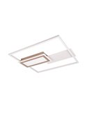 Plafón LED de techo cuadrado SPIRO 32W 3800lm,regulable 2700 - 6500K,  mando a distancia y luz nocturna IP20