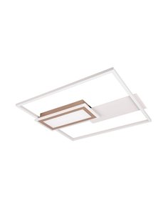 Plafón LED de techo cuadrado SPIRO 32W 3800lm,regulable 2700 - 6500K,  mando a distancia y luz nocturna IP20