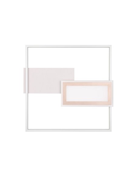 Plafón LED de techo cuadrado SPIRO 32W 3800lm,regulable 2700 - 6500K,  mando a distancia y luz nocturna IP20
