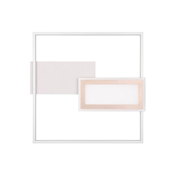 Plafón LED de techo cuadrado SPIRO 32W 3800lm,regulable 2700 - 6500K,  mando a distancia y luz nocturna IP20