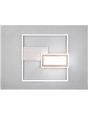 Plafón LED de techo cuadrado SPIRO 32W 3800lm,regulable 2700 - 6500K,  mando a distancia y luz nocturna IP20