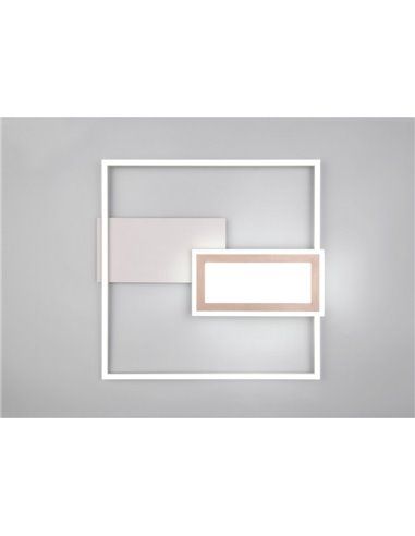 Plafonnier LED carré SPIRO 32W 3800lm, dimmable 2700 - 6500K, télécommande et veilleuse IP20