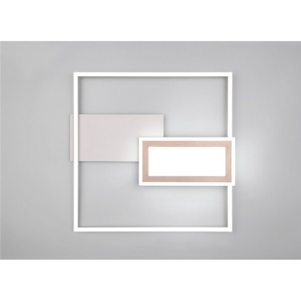 Plafonnier LED carré SPIRO 32W 3800lm, dimmable 2700 - 6500K, télécommande et veilleuse IP20