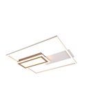 Plafonnier LED carré SPIRO 32W 3800lm, dimmable 2700 - 6500K, télécommande et veilleuse IP20