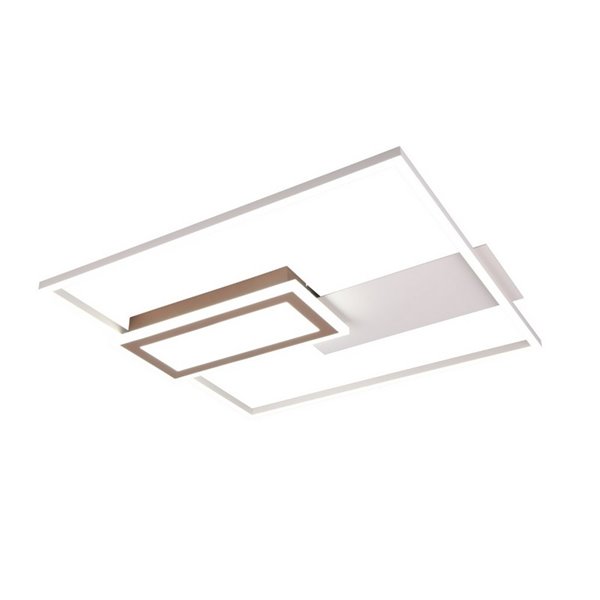 Plafón LED de techo cuadrado SPIRO 32W 3800lm,regulable 2700 - 6500K,  mando a distancia y luz nocturna IP20